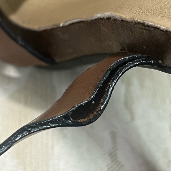 ME TOO Women's Tan Sandals Leather Straps Summer Chunky Heel Pump Up size 10 - Picture 7 of 7